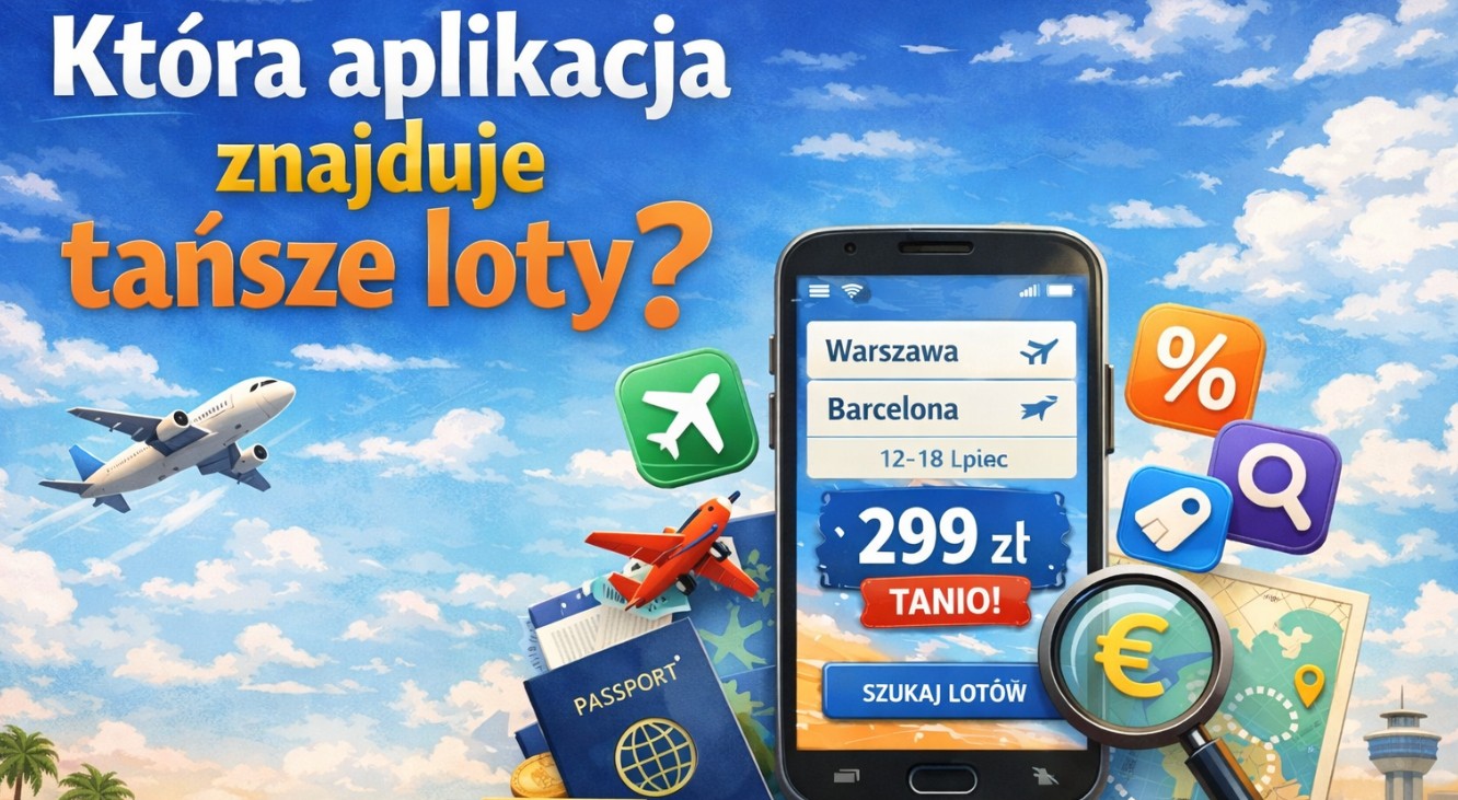 Która aplikacja znajduje tańsze loty?